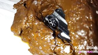 Hot bitch playing with shit and toy cars