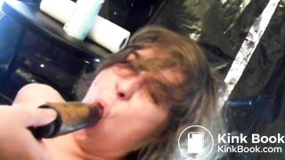 Girlfriend porn to eat own poo