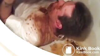 Diarrhea on husbands face