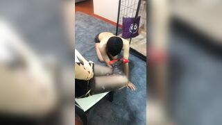 Chinese mistress and her slave,pee and shit