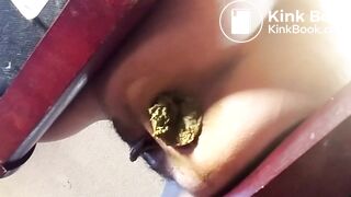 beautiful girl shitting in lucky guy