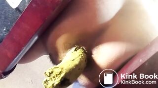 beautiful girl shitting in lucky guy