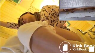 Japanese girls diarrhea shit in public and toilet