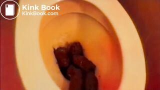 Girl pooping and farting 4