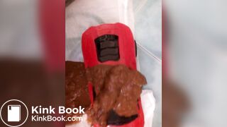 Nasty Diarrhea On Plastic Toy Car