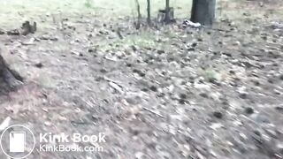 she poops in the forest