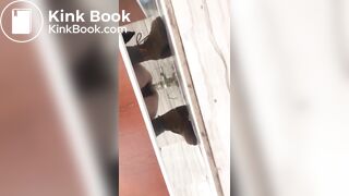 Girl poop in toilet fast