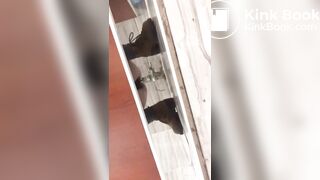 Girl poop in toilet fast