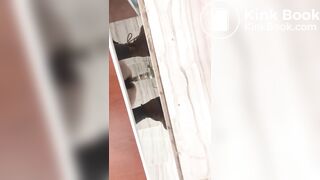 Girl poop in toilet fast