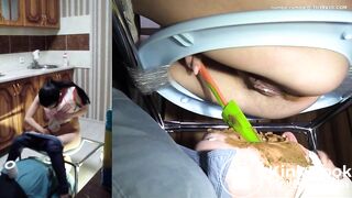 eating shit from 4 different mistresses