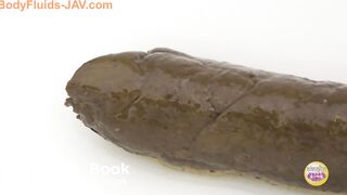 Japanese girls pooping large turds