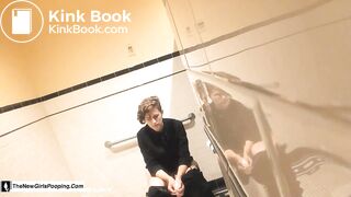 sexy teen public toilet pooping