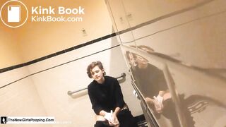 sexy teen public toilet pooping