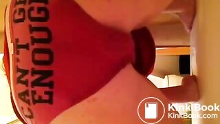 Hot student is pooping in her panties