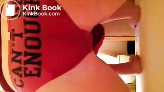 Hot student is pooping in her panties