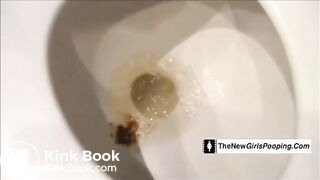 Girl pooping on the toilet - video 25