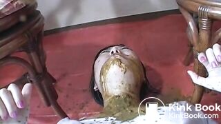 The Toilet Girl eating all kinds of human waste Part1