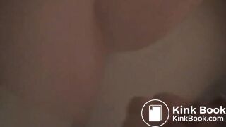 Hot wife shit in hatbands hand