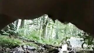 Female outdoor shit in the woods