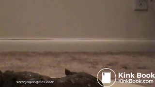 woman giving a birth to a huge log