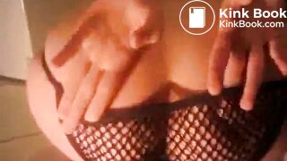 Amateur handcuffed panty pooping shit coming out of her ass