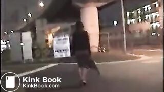 Asian shit in public street