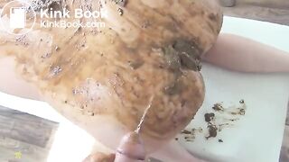 Very messy scat sex