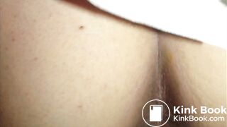 Shows poop via gape, shits it out