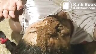Explosive diarrhea on slaves face
