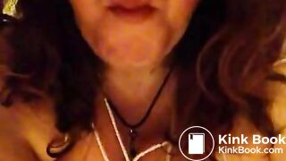 Pig eats shit in public restroom.