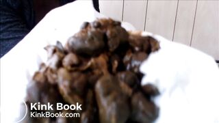 pooping and eating shit