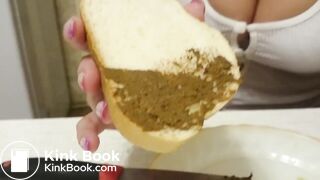 I eat shit with bread