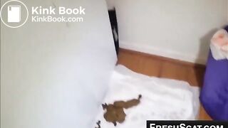 Ebony shitting - video 7