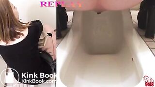 Japanese girls toilet pooping