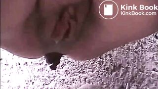 woman pooping in nature - video 4
