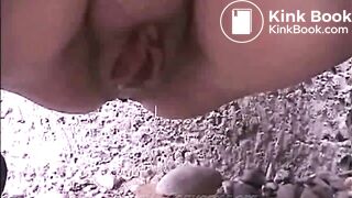 woman pooping in nature - video 4