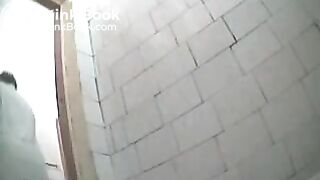 Mature nurse pooping