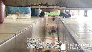 High-quality girls pooping in the toilet 6