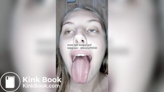 spit gril tongue