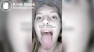 spit gril tongue