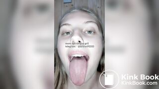 spit gril tongue