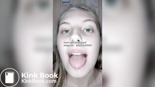 spit gril tongue