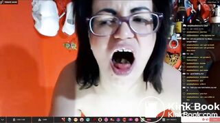 Stupid & Ugly Cam Whore Eats Shit