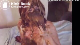 Doing a little scat play with her boyfriend