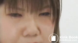 jap girl eating own shit