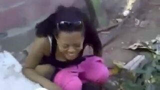 Girl pooping public - video 2