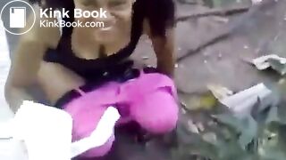 Girl pooping public - video 2