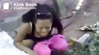 Girl pooping public - video 2