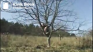 pooping in a tree