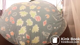 Black girl makes loud mess in her diaper